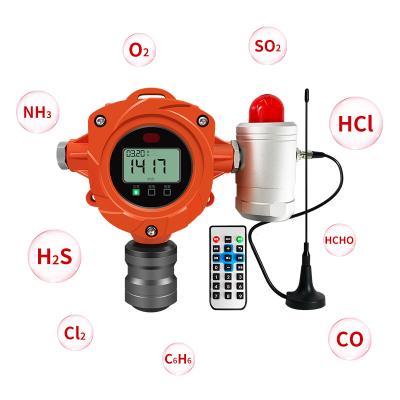 China H2S Hydrogen Sulphide Gas Detector Industrial Fixed Sensitive Gas Content Alarm H2S Monitor for sale