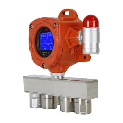 China Wall Mount Multigas Detector SO2 O2 CO CH4 NH3 Gas Detector With Relay Output for sale