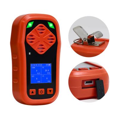 China CDX4 Detector de gas personal portátil IP65 con batería recargable en venta