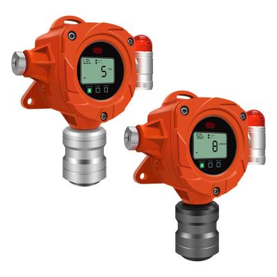 China Monitores de gas fijos Sensor de reemplazo Transmisor de hidrógeno Cl2 So2 H2S CO2 Detector de gas de helio combustible en venta