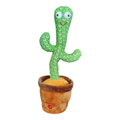 China Cute Cute Cartoon Cactus Plush Stuffed Electric Stuffed Toys Singing To Kid Gifts Funny Dancing Cactus Plush Toys for sale