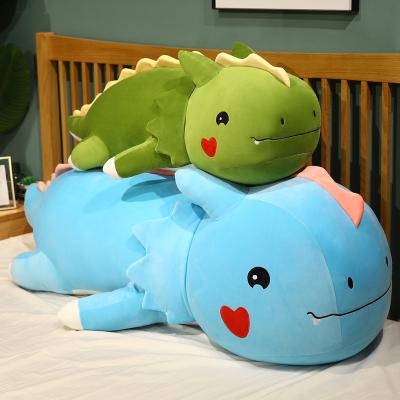 China OEM Eco-friendly Material Manufacturer Baby Dinosaur Cute Plush Toys Squishy Weighed Girl For Kids for sale