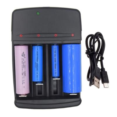 China New Battery 3.7v Standard Li-ion USB Charger Li-ion Battery Power Suitable for Portable 1-4 Slot 3.7V CE/RoHS for 26650/18650 for sale