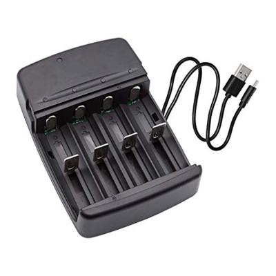 China Charge 1 To 4 Pcs A/AA/AAA/C/D/S/N 18650 Battery Charger, 4-Bay Smart Charger For Alkaline Ni-Cd Ni-MH AA AAA CD SC N 21700 Li-ion Rechargeable 26650 13650 16340 for sale