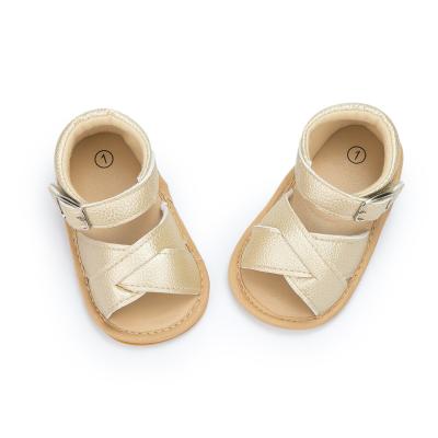 China High Quality Soft Breathable Knitted Flat Cloth Baby Sandals Summer Flat Shoes for sale