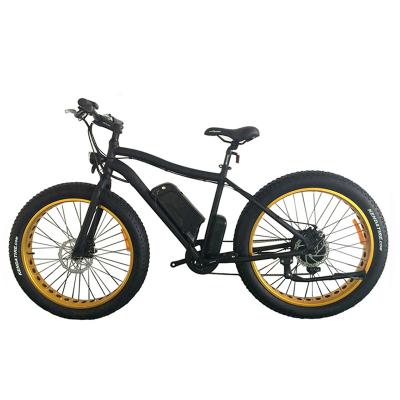 China 26inches Wheel Rim Fat Tire Multifunctional Yellow Orange Yellow Electric Cycle Beach Bicycle Moutain Bikes for sale