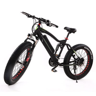 China 26 Inch 48v 500W/1000w High Power Multifunctional Brushless Hub Motor Fat Tire ebike For Fat Bike Full Terrain Different Suspension for sale