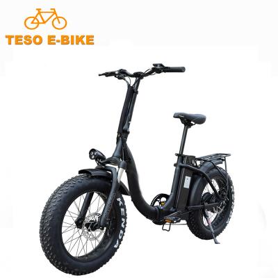 China Fat Tire Aluminum Alloy Ebike 36v 20inch Battery Cruiser Foldable Cargo Delivery Electric Bike for sale