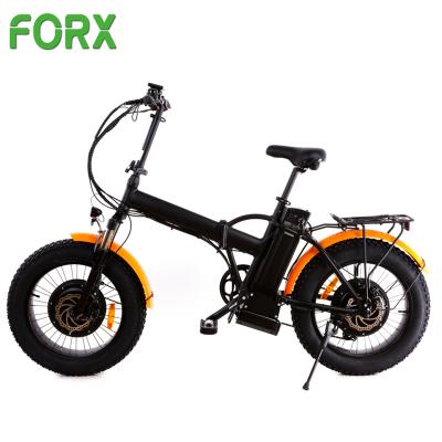 China Multifunction 20inch fat tire hub motor 1000W double electric folding bike foldable ebike for sale