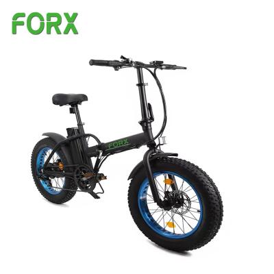 China Multifunctional 20inch fat tire Chaoyang 350/500 watt mini folding electric bike mountain ebike with bigger 5 speed LCD display for sale