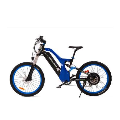 China Aluminum alloy 48v 500W/1000W mountain ebike 26inch aluminum alloy electric bike with full suspension for sale