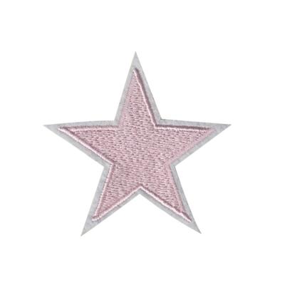 China Handmade Wholesale Custom Rose Crown Pattern Five-pointed Star Girl Towel Embroidery Iron On Patches for sale