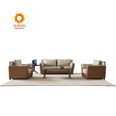 China Comfortable Durable Using Comfortable Modern Flat Low Price Sectional Leather Sofa Set for sale