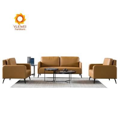 China Comfortable High Quality Durable Using Various Synthetic Leather L Shaped Couch Living Room Modern Sofas for sale