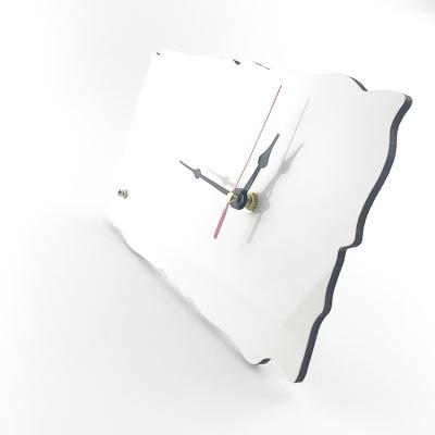 China DIY Radio Sublimation MDF Clock Face Heat Press Creative White Blank Blank Clock Face for sale