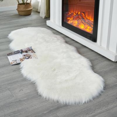 China Ultra Soft Washable Fuzzy Carpet Furry Beside Faux Fur Area Rug For Bedroom Floor Floor Mats for sale