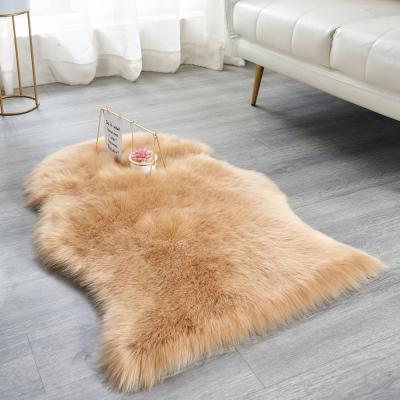 China Luxury And Soft Washable Long Hair Faux Fur Rug Living Room Blanket Faux Fur Rugs Icelandic Area Rug For Room for sale