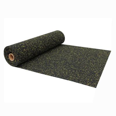 China Industrial Gymnasium Center Anti Slip Rubber Backed Gym Flooring Used Industry Rubber Flooring Roll for sale