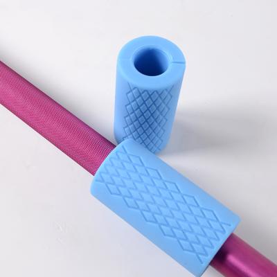 China Commercial High Quality Weight Lifting Bodybuilding Equipment Silicone Barbell Sheath For Fitness Gym for sale