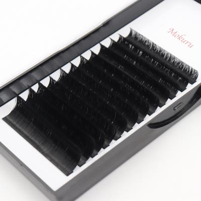 China Dropshipping Eyelashessynthetic Long Natural Hair Black Handmade Customizable 3d Eyelash Extension for sale