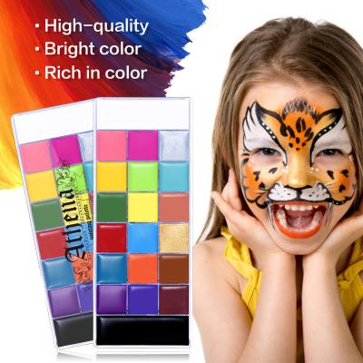 China Non-Toxic/High Saturation/NO-Toxic Water Skin-Friendly/Waterproof/Long-lasting 20 Colors Stage Makeup Activate UV Waterproof Face And Body Paint for sale