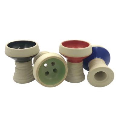 China T-010SB Lvhe Ceramic Factory Direct Mix Colors Shisha Hookah Bowl Oblako Bowl Ceramic Hookah Top for sale