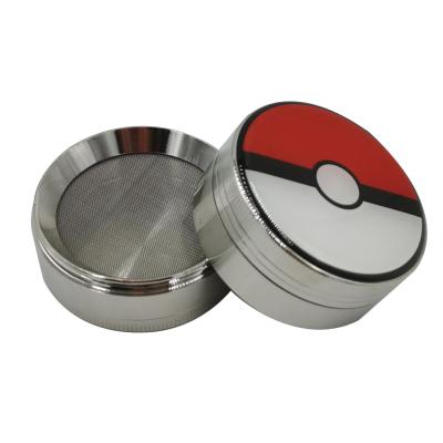 China Zinc Lvhe Hot Selling Sharp Teeth 4 Pieces Herb Grinder Zinc Smoke Weed Herb Grinder for sale