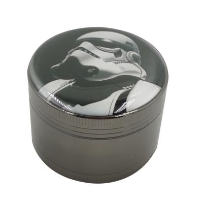 China New Zinc LVHE 4 Tobacco Herb Zinc Weed Herb Grinder Portable Grinder Layers for sale