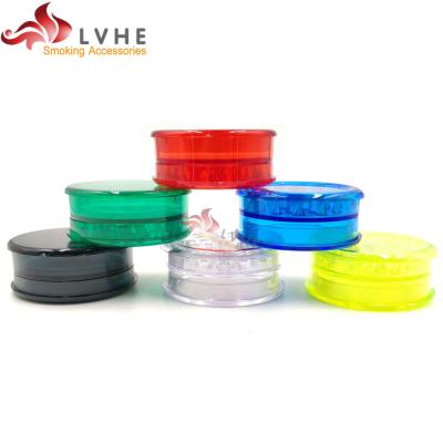 China China T058GP LVHE Acrylic Unique Products 60mm 3 Parts Herb Grinder Sale Custom Plastic for sale