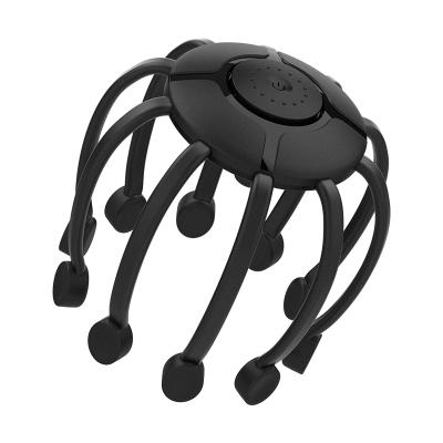 China Amazon Headhead 10 Comfortable Portable Head Massager Claw Massager Electric Head Claw Finger Relax Message Head Octopus for sale