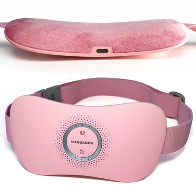 China Eterus Menstrual Body Warmer Pad Electric Cramp Relief Posture Belt Device with 3 Heat Levels and 3 Lumbar Vibration Massage Modes for sale