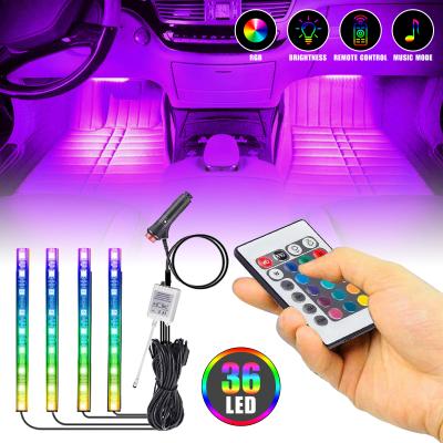 China Fan Club Good Quality High Power Car 36LED Atmosphere Lamp Interior Decoration RGB DC12V Light for sale