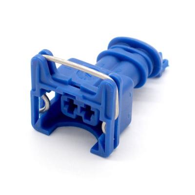 China Connector / Amp Tyco Blue 2 Pin Female EV1 Fuel Injector Connector 282189-5 for sale