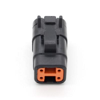 China DTM06-4S-E004 Black 4 Pin Deutsch Connectors EL Female for sale