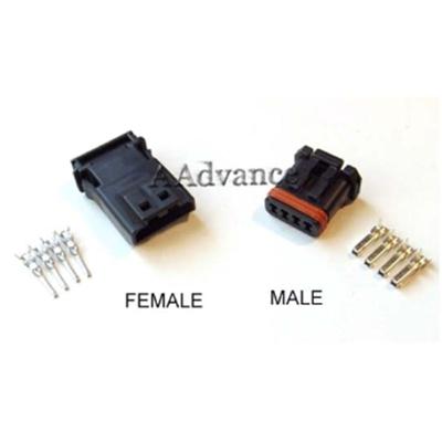 China Electrical Plug Aftermarket 4 Pin Male Female Connector Black JAE MX1900 Series Japanese Motorcycle Connectors for sale