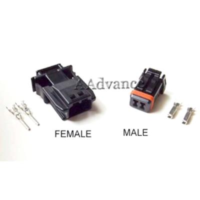 China JAE MX1900 2 Pin Male Female Connector Black Electric Plugs Japanese Motorcycle Electrical Plugs for sale