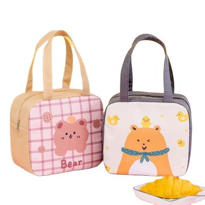 China Polyester Hot Sales Thermo Waterproof Inner Cool Lunch Bag Insulated Lunch Bag Clear Lunch Bag for sale