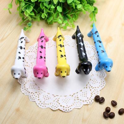 China Office Promotional Creative Cute Black Pen Children Fun Pen Kids Ball Donuts Shape Stationery New Blue Tip for sale