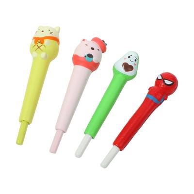 China New Design Worker Pressure Release Gel Pen Fun Kids Office Pen Normal Korean Cute Office Black Gel Pen Black Ink Pen for sale