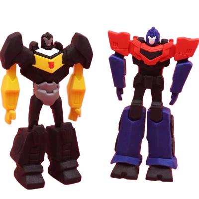 China Promotional Eraser Transformers Primary School Boys Primary School Students Stationery Children Gifts Creative Modeling Rubber Erasers for sale