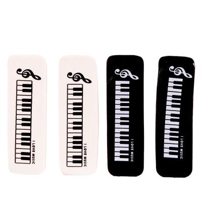 China Long Piano Rubber Eraser Piano Note Eraser Keyboard Character Eraser Music Stationery Center Gift Piano Rubber Eraser for sale