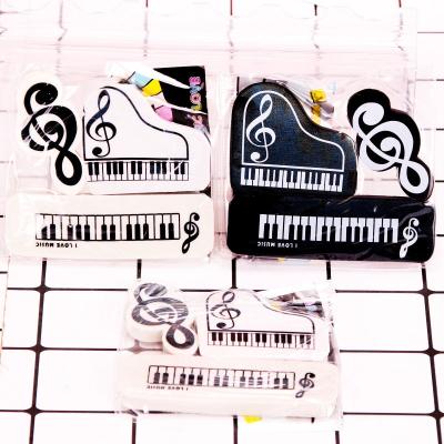 China Promotional Eraser Piano Note Shape Eraser Music Triple Eraser Music Training Kids Class Gift Student Professional Eraser for sale