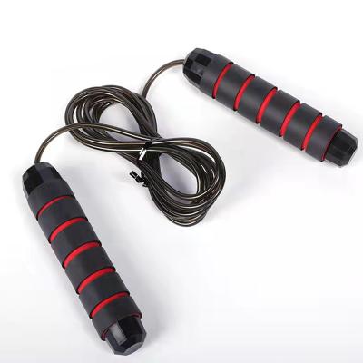 China PVC weight bearing steel wire skipping rope for losing weight and fat fitness outdoor sports goods for sale