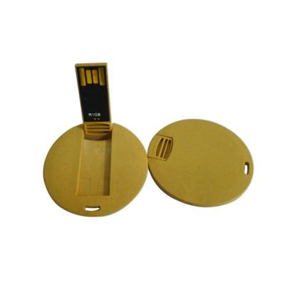 China 8gb 16gb 64gb paper business card instant usb flash drive / mini round paper card usb drive custom logo flash drive for sale