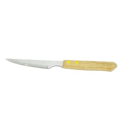 China UJ-CL003 Sustainable Stainless Steel Steak Knife With Wooden Handle for sale