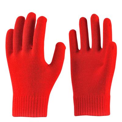 China Keep Warm / Touch Screen Customized Winter Warm Magic Gloves Women Knit Soft Elastic Cuff Mittens Shear Acrylic Double Layer Roll Wrist Gloves for sale