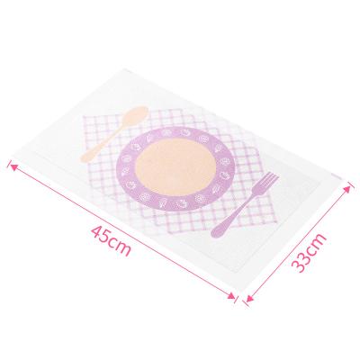 China 2021 Free Printable Table Durable Amazon Baby Stocked BPA Mat Sanitary Pumpernickel Disposable Placemats for sale