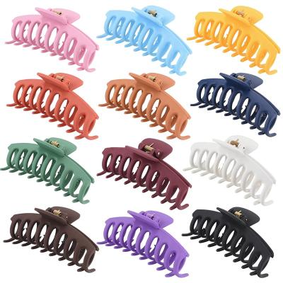 China Daily Occasion Fashion Acrylic Plastic Hair Claw 11cm Large Hair Claw Clip for Women Hair Accessories for Girls Claw Clips for sale