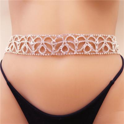 China Sexy Chain CLASSIC Beach Belly Belt Rhinestone Waist Body Jewelry Chain for Women and Girls for sale