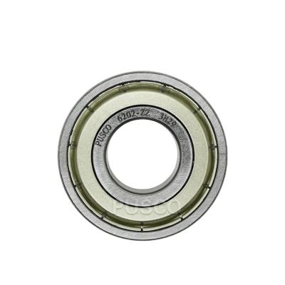 China Long Life PUSCO Low Noise Deep Groove Ball Bearings 6202 Zz for sale